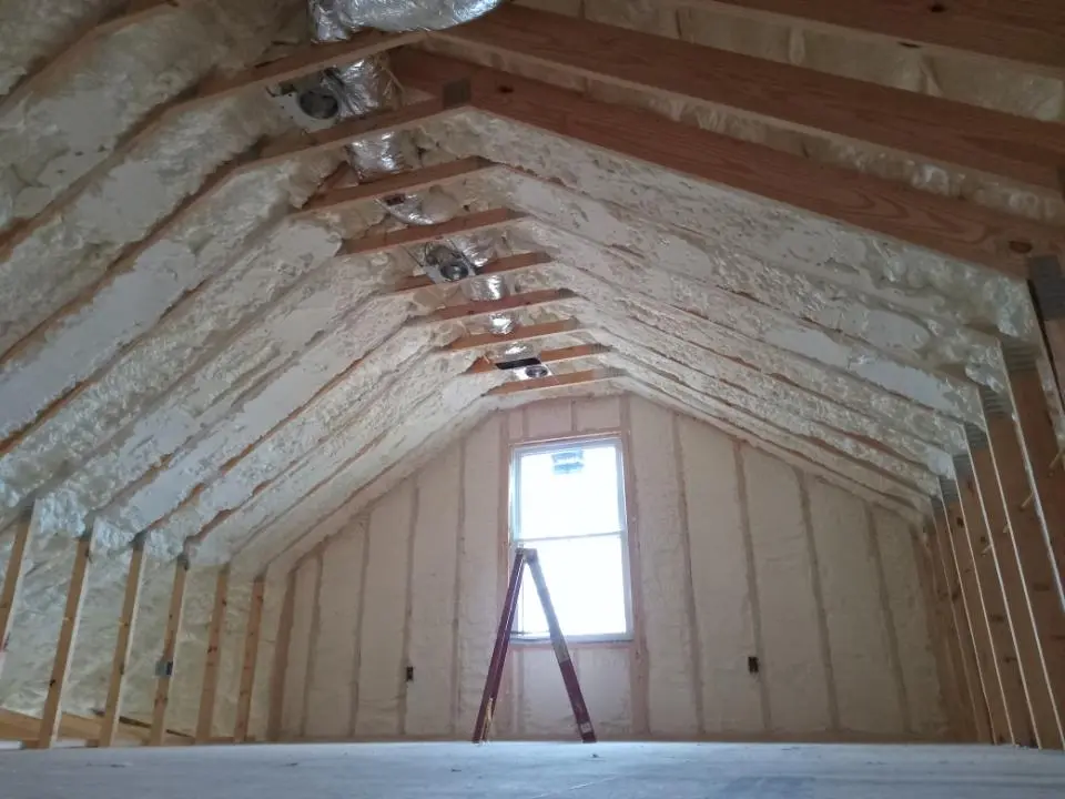 Spray foam roofing application for Crawl Space Insulation project in Sumner